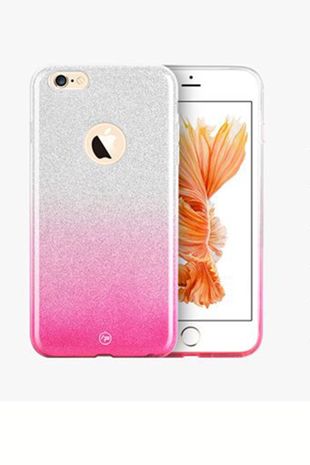Bling Ultra dünne TPU Silikon mit Verlauf Pink