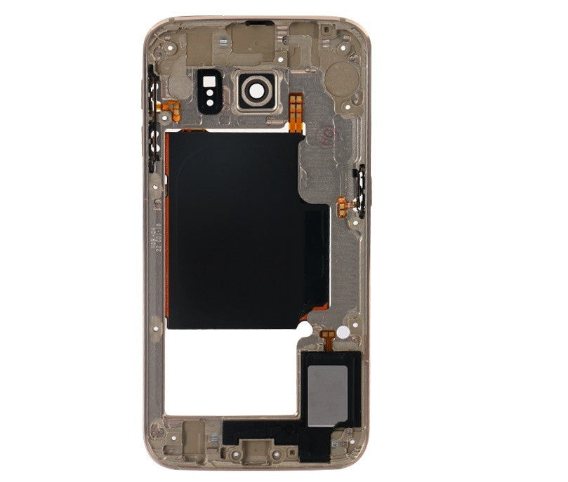 Mittelrahmen Gehäuse Frame Housing Gold Galaxy S6 Edge G925F