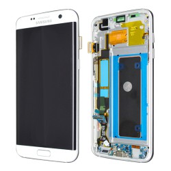 Original LCD Display Samsung G935F Galaxy S7 Edge full set Weiss