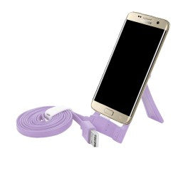 Datenkabel Micro USB mit Standfunktion Lila