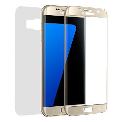 Panzerglas Fullcover Galaxy S7 EDGE Gold