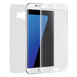 Panzerglas Fullcover Galaxy S7 EDGE Weiss