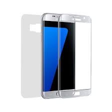 Panzerglas Fullcover Galaxy S7 EDGE Silber