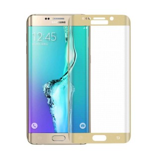 Panzerglas Fullcover Galaxy S6 EDGE Gold