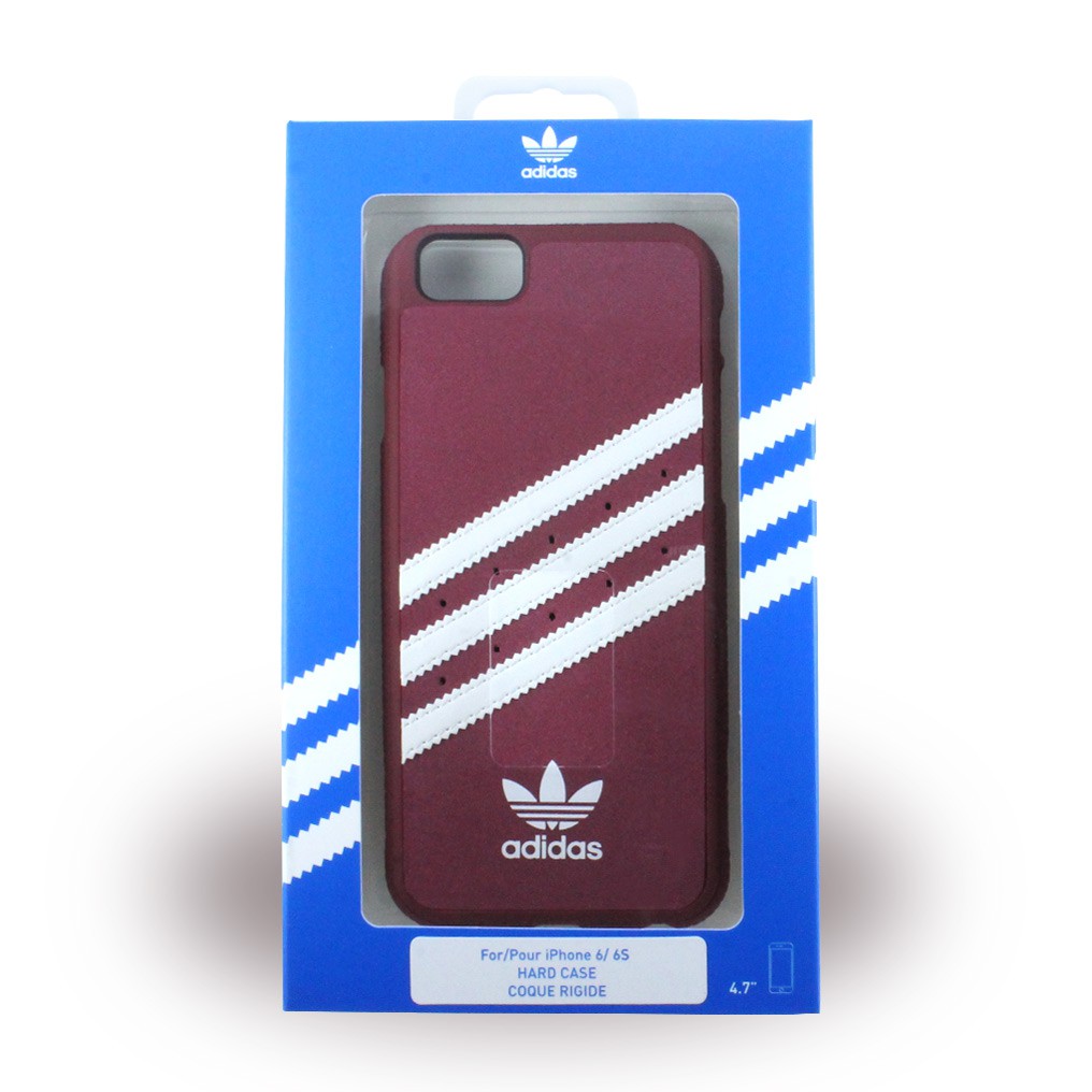 Adidas Moulded Suede Hard Case Schutzhülle iPhone 6, 6s Rot