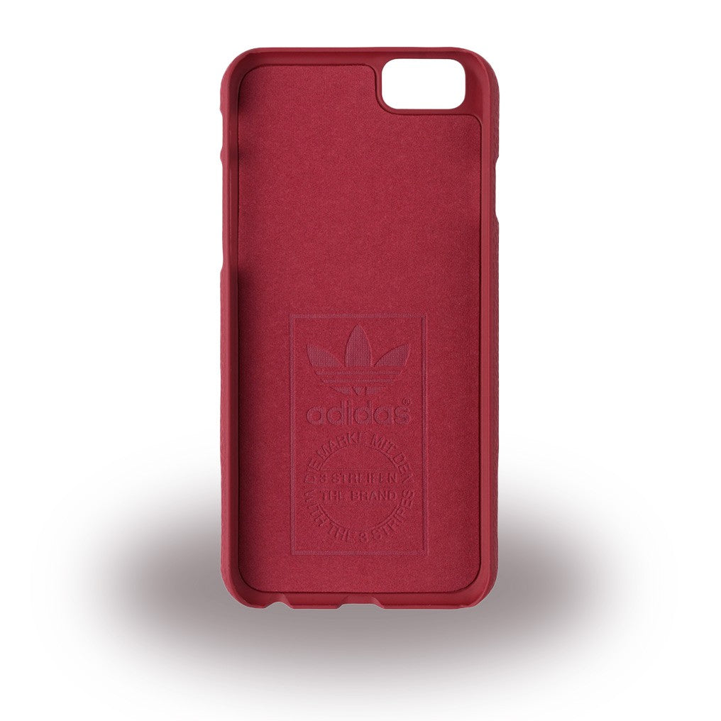 Adidas Moulded Suede Hard Case Schutzhülle iPhone 6, 6s Rot