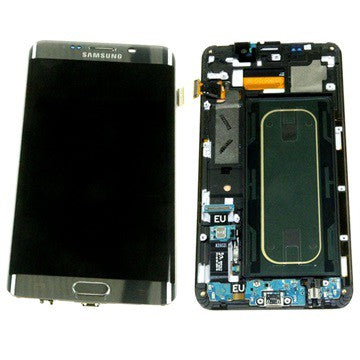 Samsung Galaxy S 6 Edge+ Oberschale & LCD Display - Silber