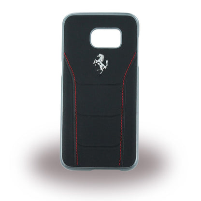Ferrari - 488 Leder Hard Cover Galaxy S7 Edge Schwarz