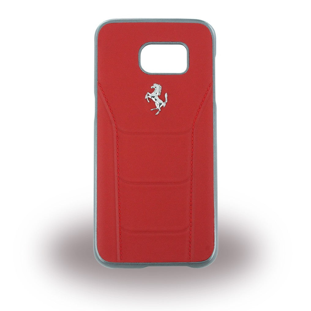 Ferrari - 488 Leder Hard Cover Galaxy S7 Edge Rot