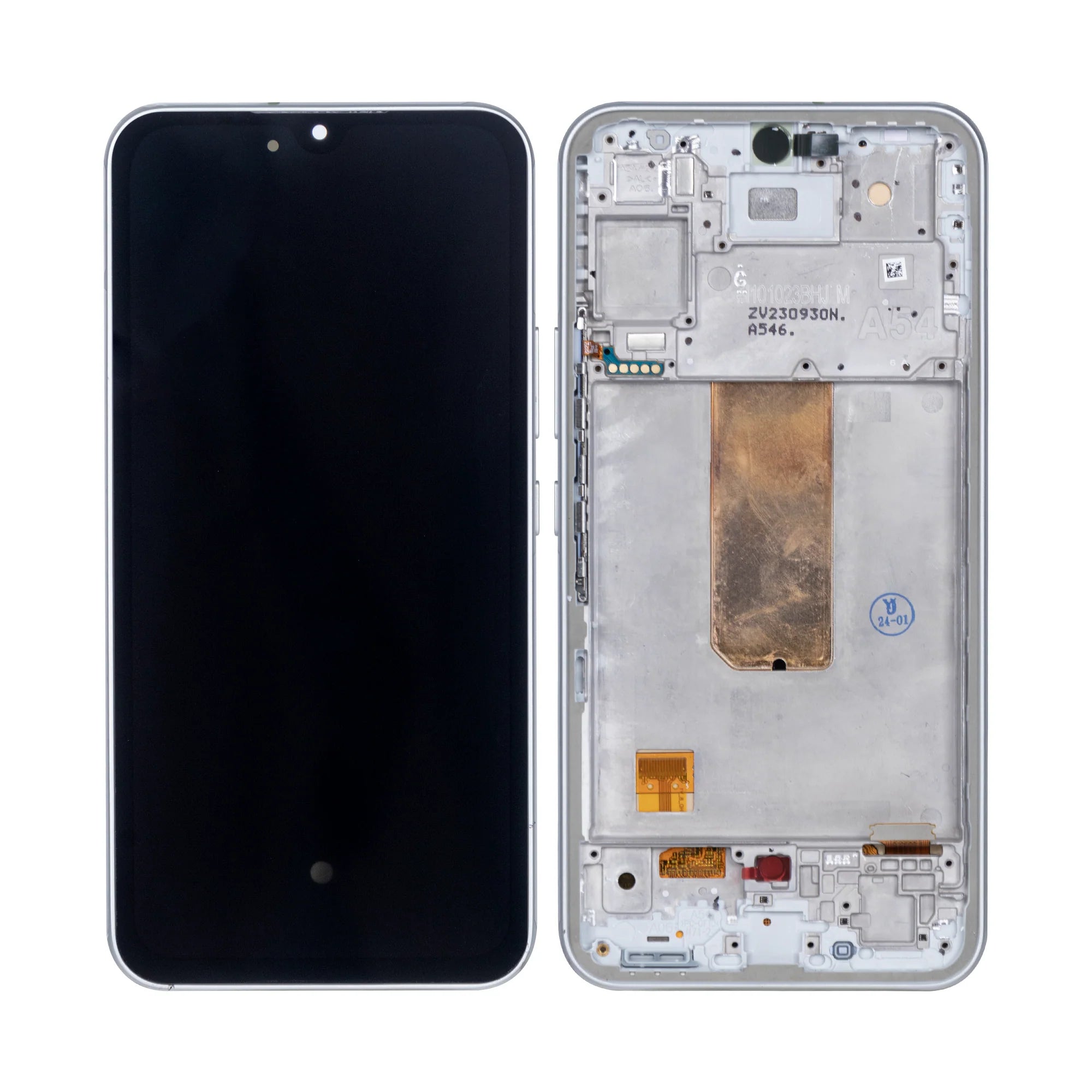 Samsung Galaxy A54 5G Soft-OLED Display – Weiss (mit Rahmen) - Phonebazaar