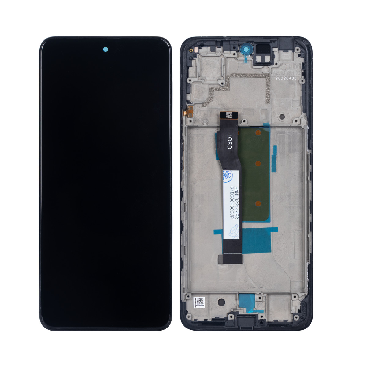 Xiaomi Redmi Note 11T Pro Display und Digitizer mit Rahmen, Schwarz, OEM