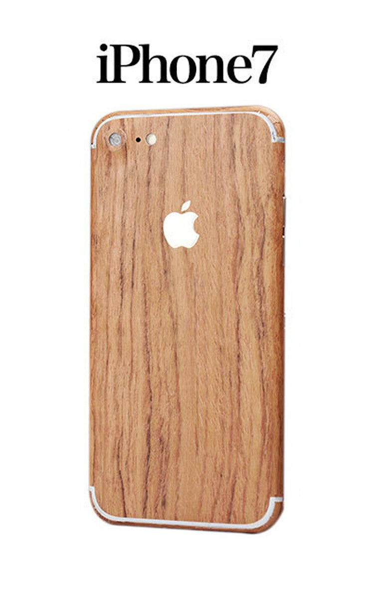 iPhone 7 Holz Aufkleber Folie Sticker Skin Hellbraun