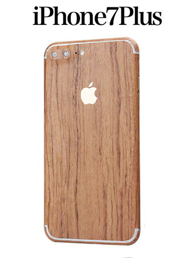 iPhone 7 Plus Holz Aufkleber Folie Sticker Skin Hellbraun