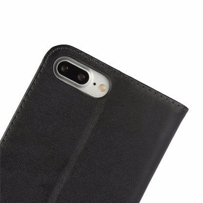 Leder Book Wallet Etui iPhone 7 Plus Rosa