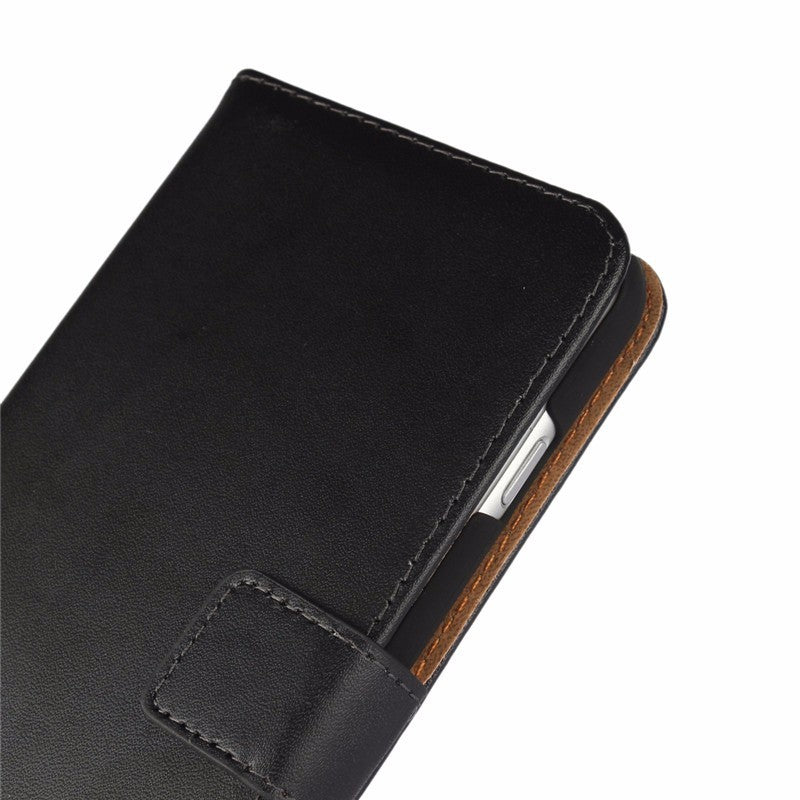 Leder Book Wallet Etui iPhone 7 Plus Rosa