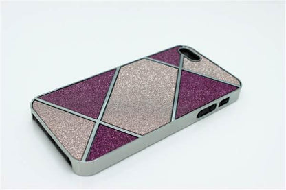 Bling Glitzer Strass Hard Case Cover für iPhone 5 / 5S / SE Lila