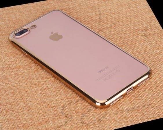 Gold Transparent Silikon Case iPhone 7