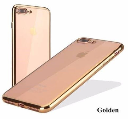 Gold Transparent Silikon Case iPhone 7