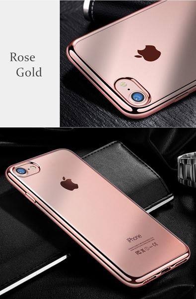 Rosegold Silikon Transparent Case iPhone 7 Plus