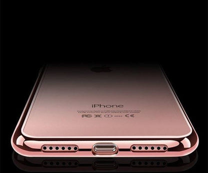 Rosegold Silikon Transparent Case iPhone 7 Plus