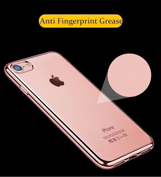 Rosegold Silikon Transparent Case iPhone 7 Plus
