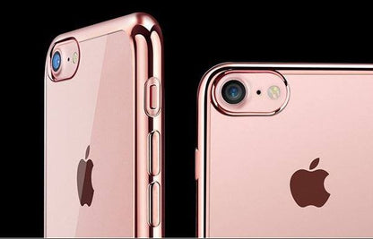 Rosegold Silikon Transparent Case iPhone 7 Plus