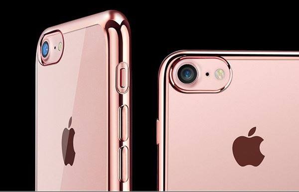 Rosegold Silikon Transparent Case iPhone 7 Plus
