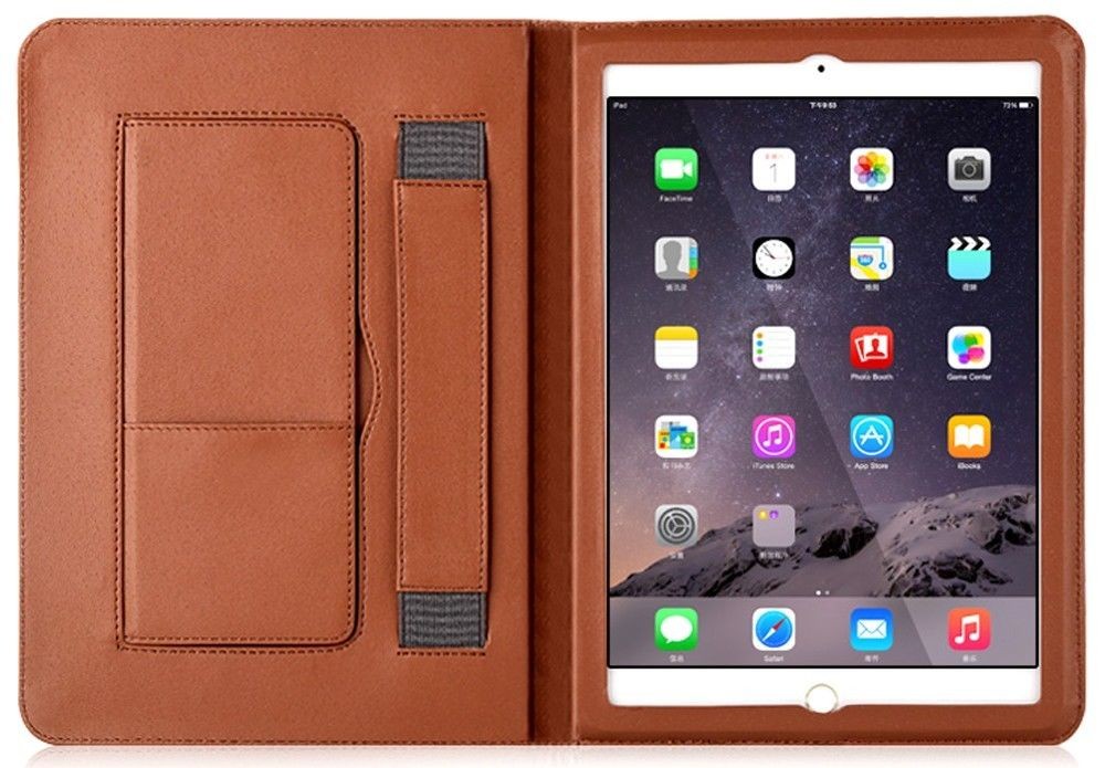 Luxus Leder Smart Case iPad Mini 1 / 2 / 3 Mocha Braun