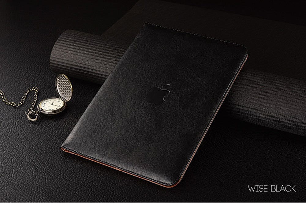 Luxus leder smart case ipad Pro 9,7 Schwarz