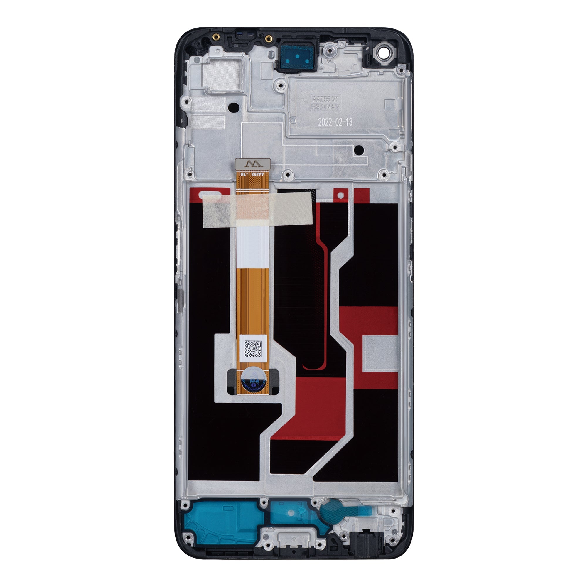 Oppo A96 Display And Digitizer With Frame Starry Black OEM