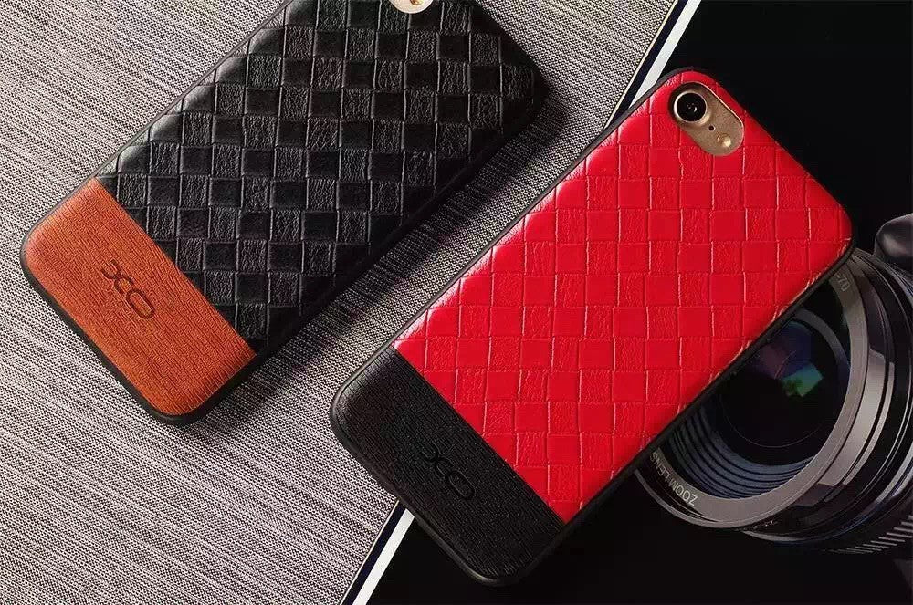 Leder Hülle Case für Apple iPhone 7 Rot
