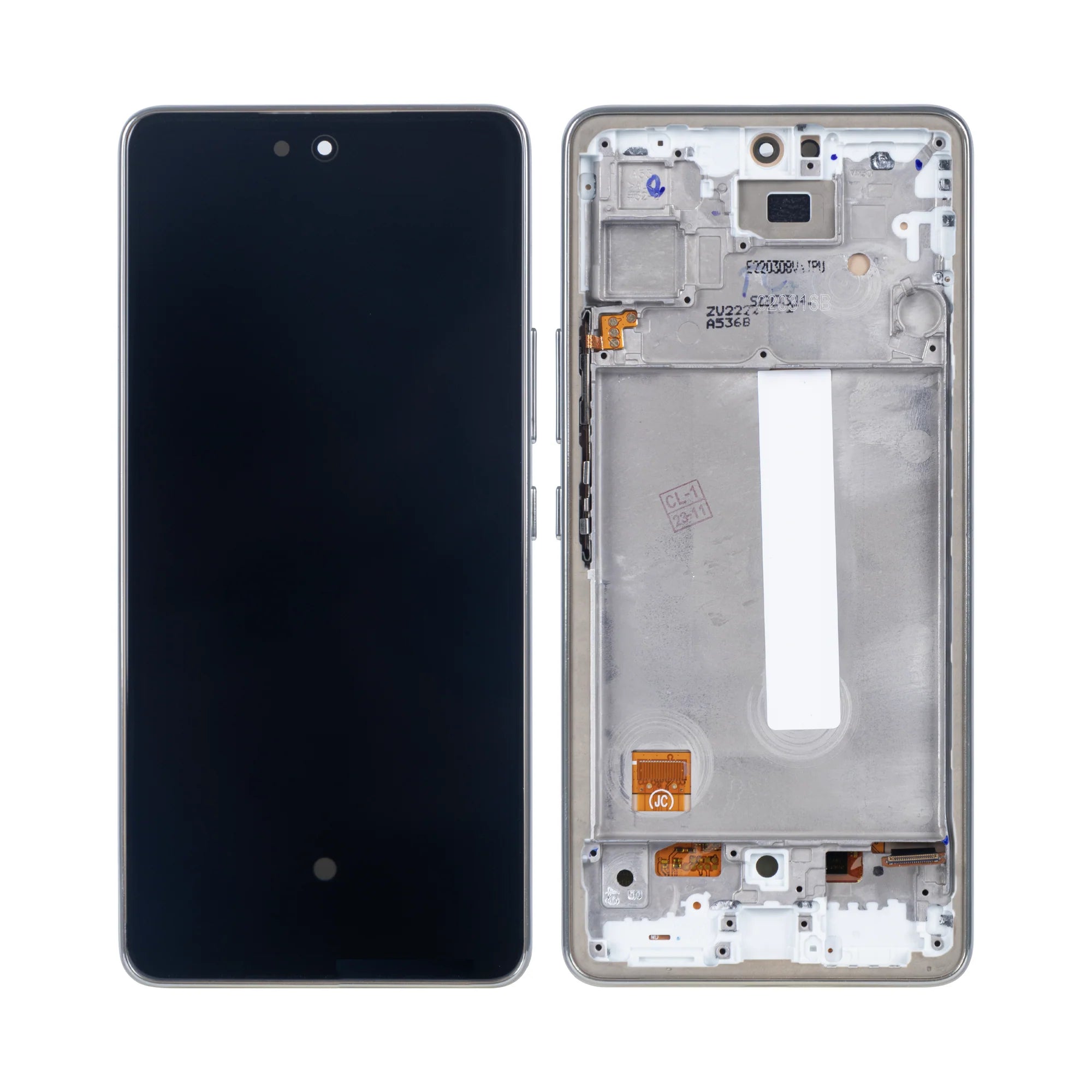 Samsung Galaxy A53 5G Display und Digitizer mit Rahmen Peach Soft-OLED - Phonebazaar