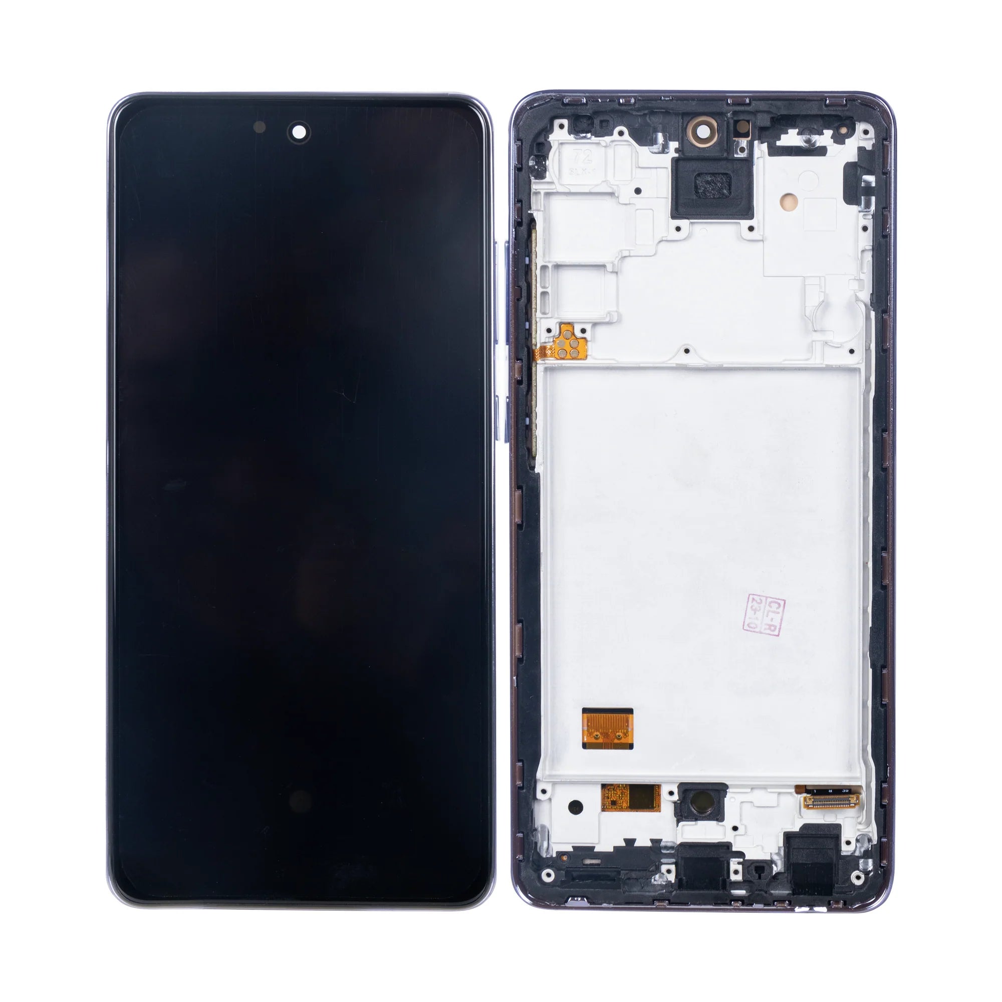 Samsung Galaxy A72 Soft OLED Display Lila (mit Rahmen)
