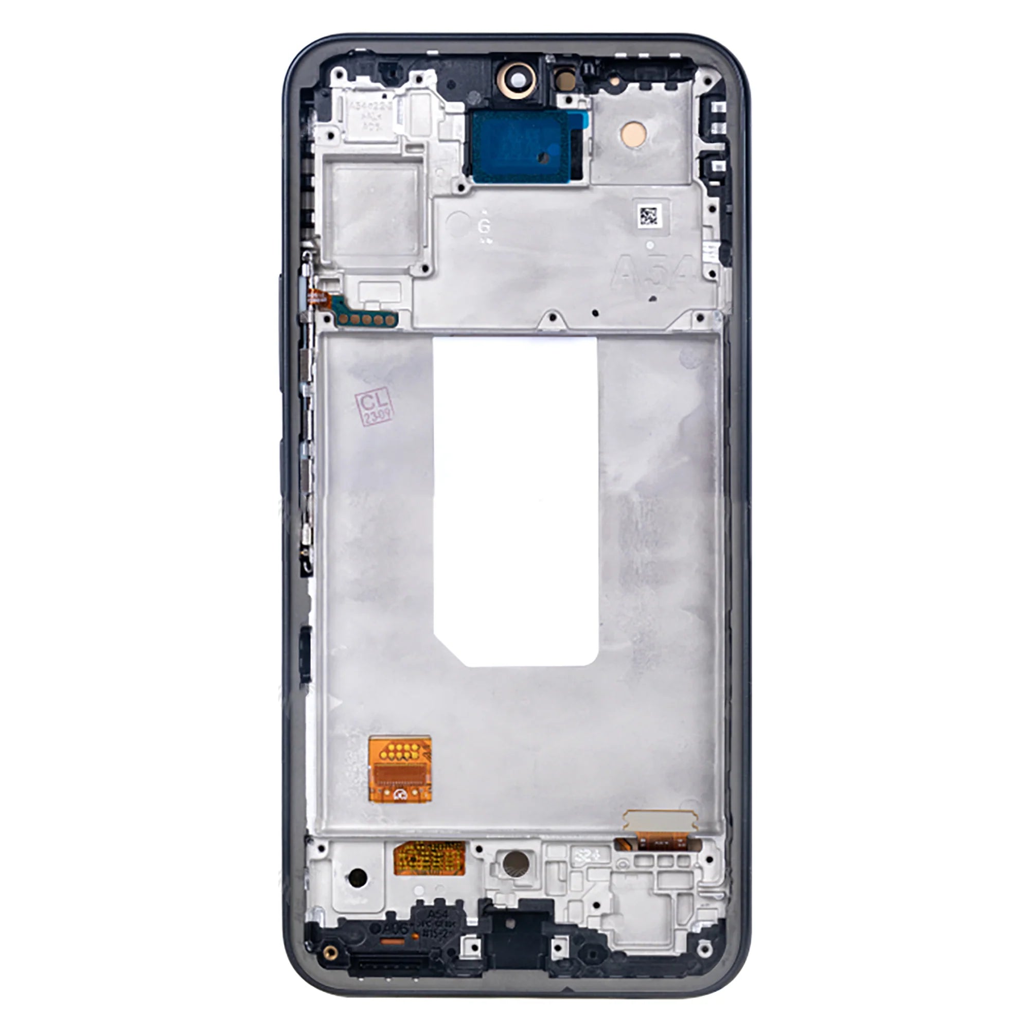 Samsung Galaxy A54 5G Display und Digitizer mit Rahmen Schwarz Soft-OLED - Phonebazaar