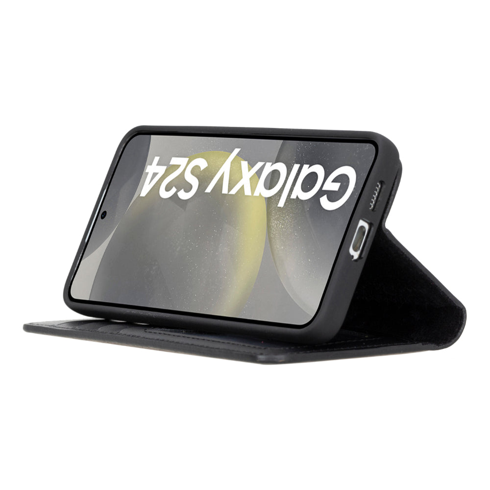 Echtleder-Wallet-Hülle (Samsung Galaxy S25 Plus) - Phonebazaar