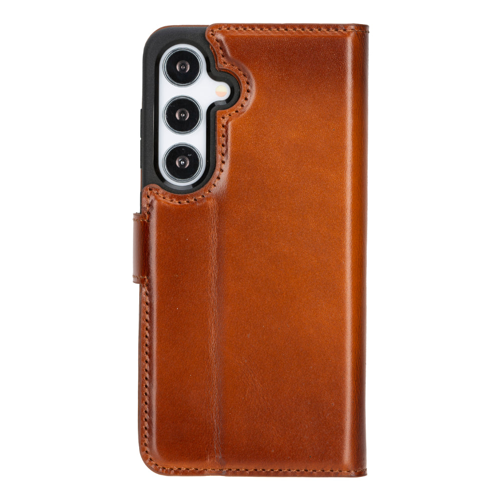 Echtleder-Wallet-Hülle (Samsung Galaxy S25 Plus) - Phonebazaar
