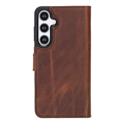 Echtleder-Wallet-Hülle (Samsung Galaxy S25 Plus) - Phonebazaar