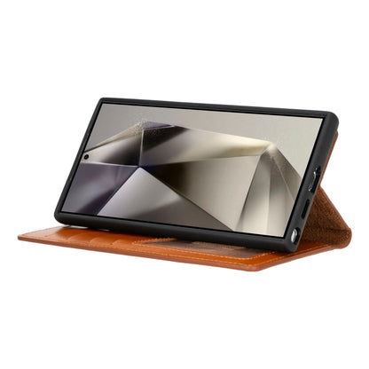 Echtleder-Wallet-Hülle (Samsung Galaxy S25 Ultra) - Phonebazaar