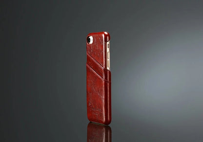 Retro Leder Hüllen Tasche iPhone 7 Braun