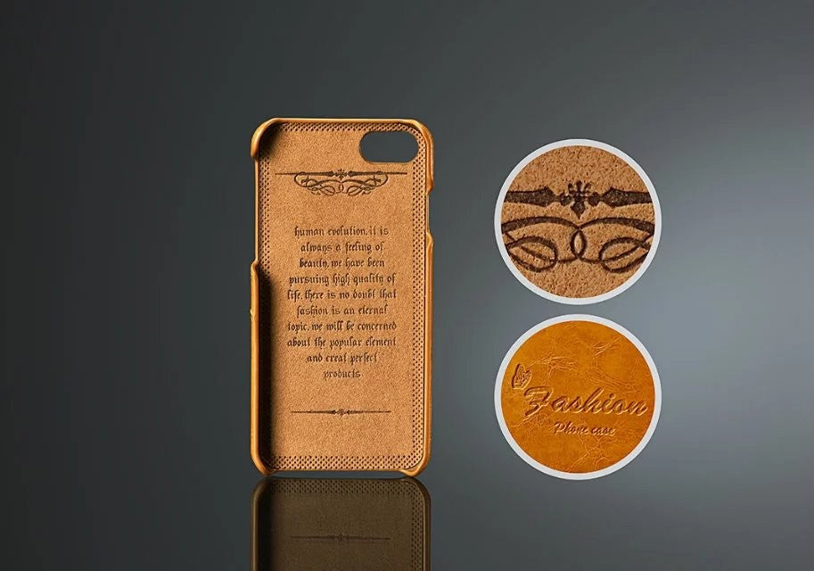 Retro Leder Hüllen Tasche iPhone 7 Braun