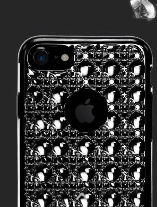 Edle Totu 3D Hülle iPhone 7 Schwarz