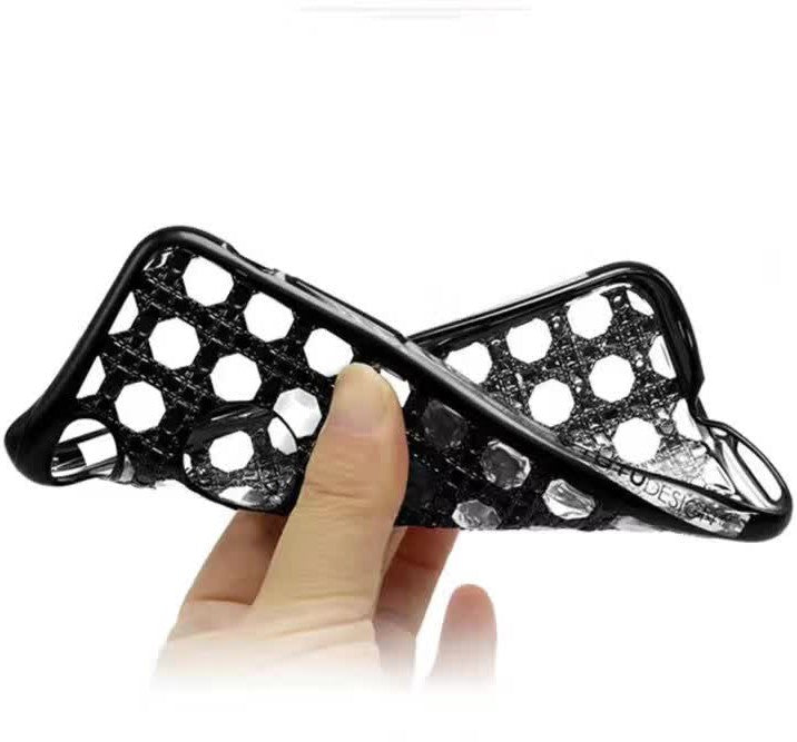 Edle Totu 3D Hülle iPhone 7 Schwarz