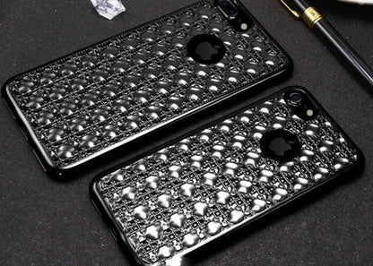 Edle Totu 3D Hülle iPhone 7 Plus Schwarz