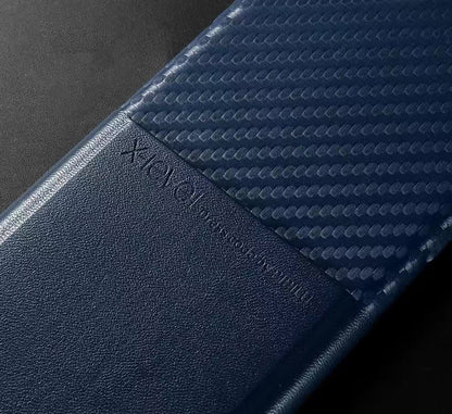 Edle Leder Hülle Tasche iPhone 7 Blau