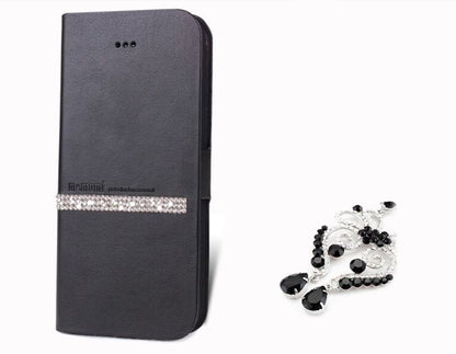 Bling Princess Book Hülle iPhone 7 Schwarz