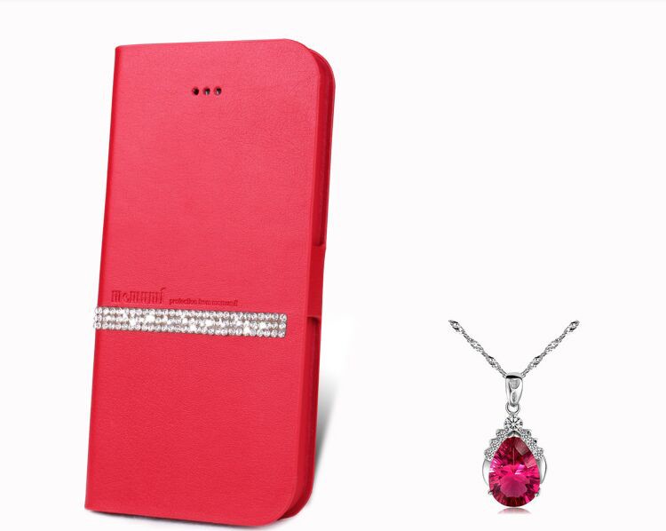 Bling Princess Book Hülle iPhone 7 Rot