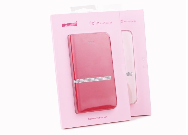 Bling Princess Book Hülle iPhone 7 Rot