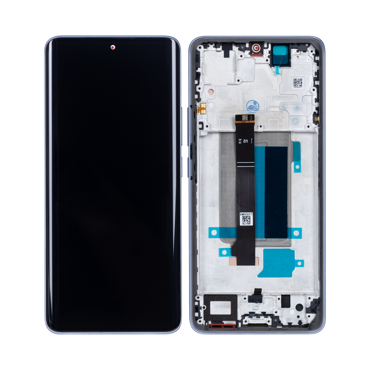 Xiaomi Redmi Note 13 Pro Plus 5G Display und Digitizer mit Rahmen, violett, OEM