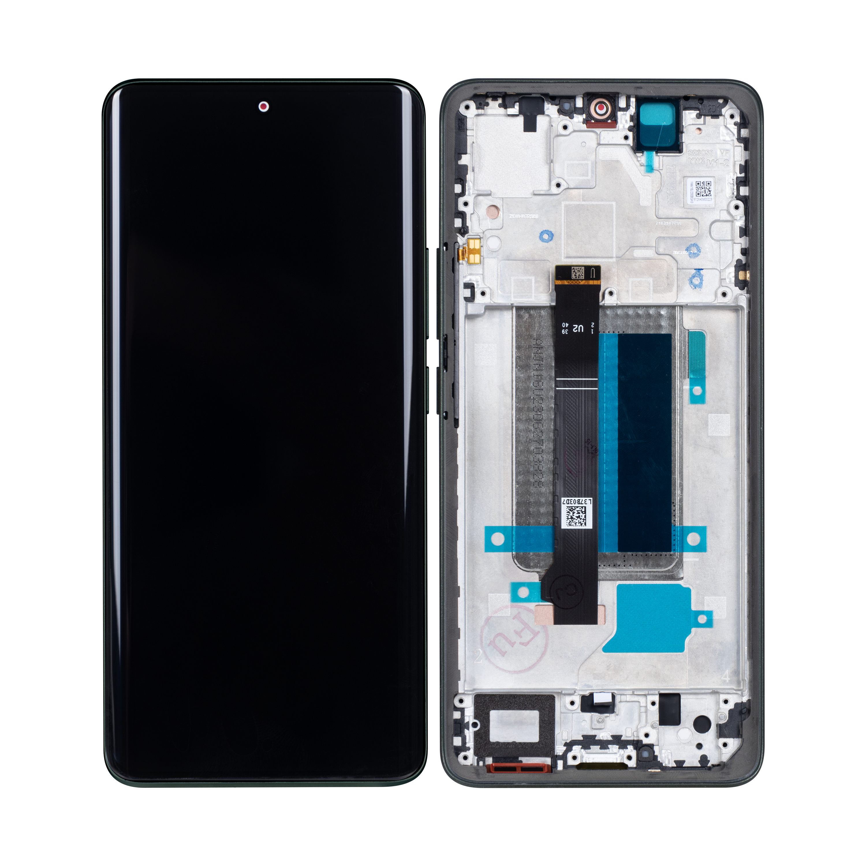 Xiaomi Redmi Note 13 Pro Plus 5G Display und Digitizer mit Rahmen, Camouflage Grün (OEM)