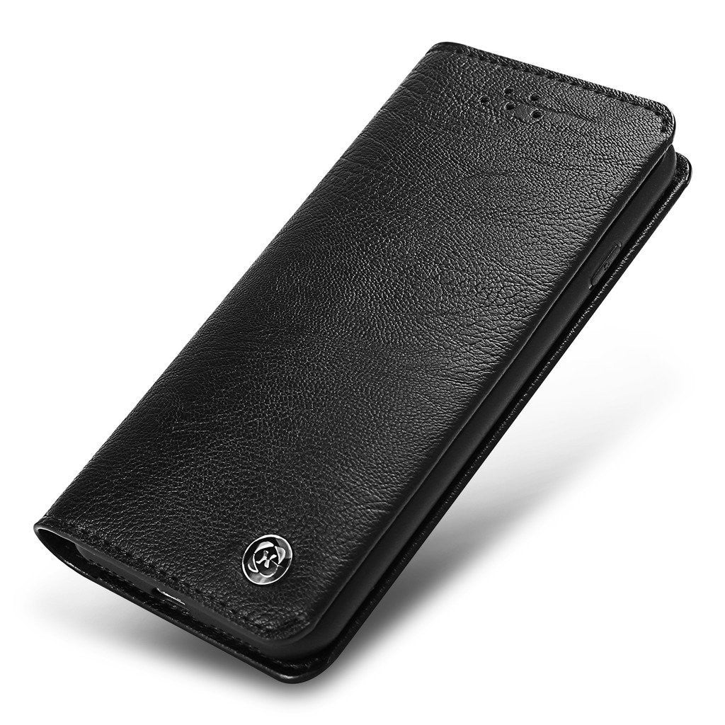 XUNDD Leder Book Hülle iPhone 7 Plus Schwarz